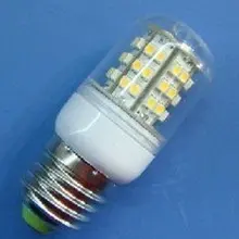 E27 3 Вт 48 светодиодный 3528 SMD светодиодный светильник с крышкой светодиодный светильник 220-240 В