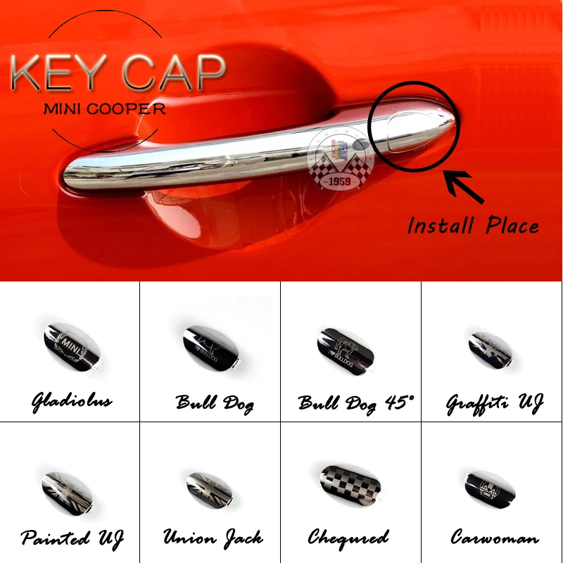 

Brand New Mini Cooper ABS Material UV Protected Chrome Style Key Cap For Mini Cooper F55 F56 F57 F54 F60 (1 Pcs/Set)