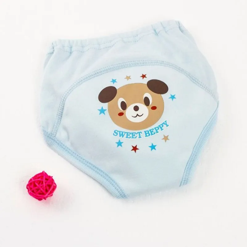 Тренировочные штаны для горшка, детские подгузники для маленьких мальчиков и девочек, многоразовые моющиеся тканевые подгузники, Детские хлопковые подгузники, водонепроницаемые - Цвет: Brown Bear