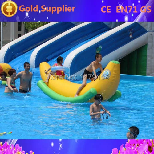 pool teeter totter inflatable
