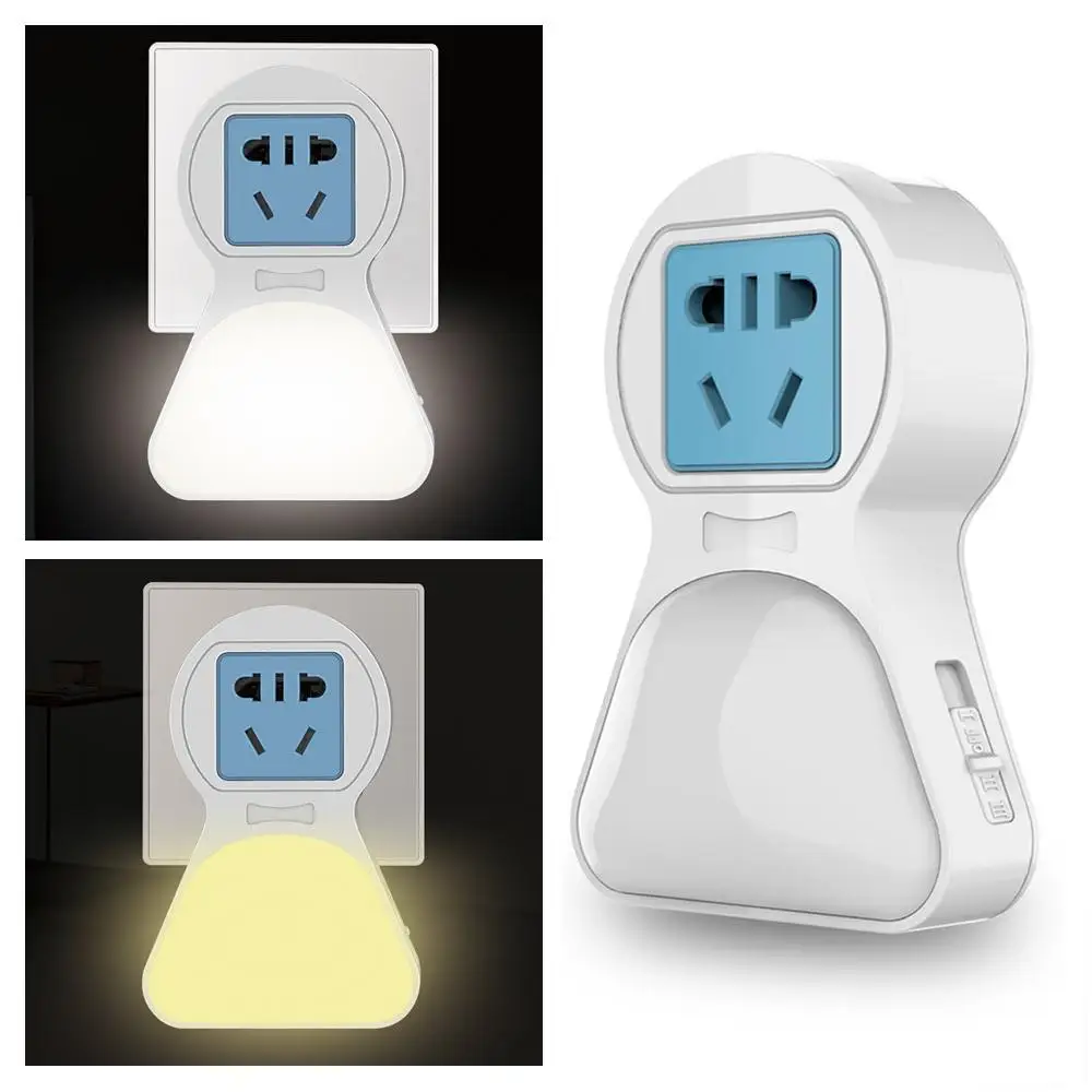 

HobbyLane EU Plug US Plug 5W LED Night Light AC Adjustable Night Light White & Warm Lighting Creative Bedroom Bedside Lamp