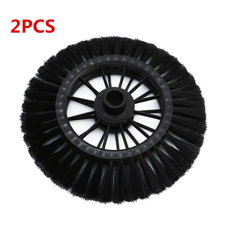 2pcs/Pack Sweeping Machine Brush Black Push Type Broom Sweeper Dustpan