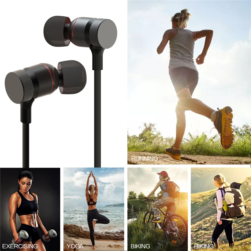 M J HT9 Bluetooth Headphones Sport Running With Mic Earbud Wireless Earphones Bass Bluetooth Headset For iPhone Xiaomi mp3
