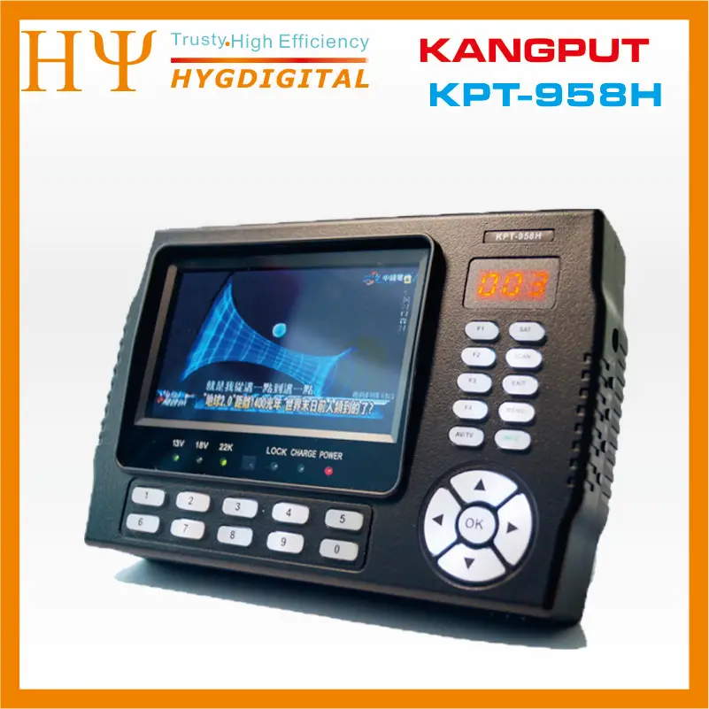 [Подлинный] Kangput KPT-958H 4,3 дюйма DVB-S/S2 ТВ приемник СБ finder Портативный многофункциональный HD монитор спутникового поиска MPGE4