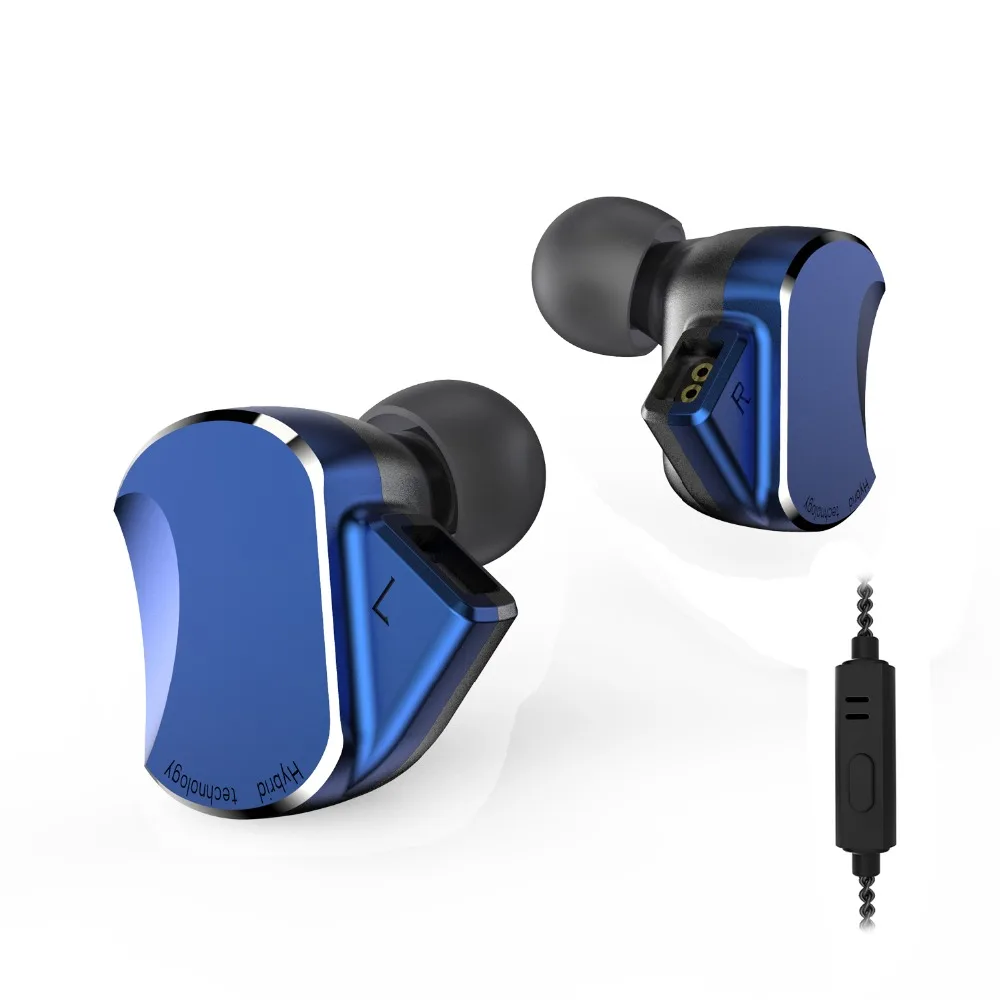 

BQEYZ BQ3 3BA+2DD Hybrid Drive Metal In Ear Earphone HIFI DJ Monito Running Sport Earphone Earplug Headset 2Pin Detachable QT2