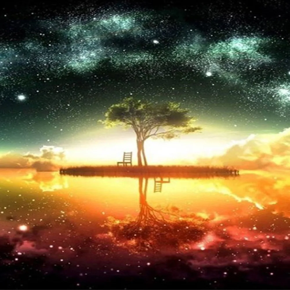 

DIY 5D Diamond Painting "Wonderland Trees" Wall Stickers Diamond Painting Cross Stitch Home Decor Craft Tool Gift 2018 New &s