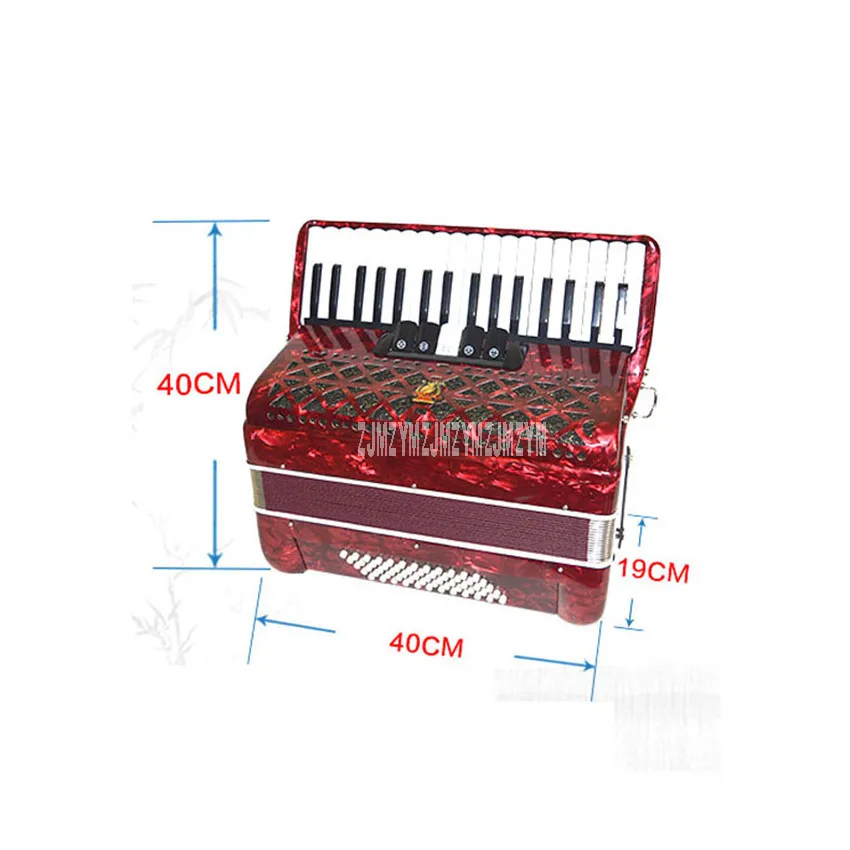 Профессиональный акустический аккордеон деревянная структура 34-Key 60 басовая Кнопка аккордеон Начинающий музыкальный инструмент оборудование YW-823