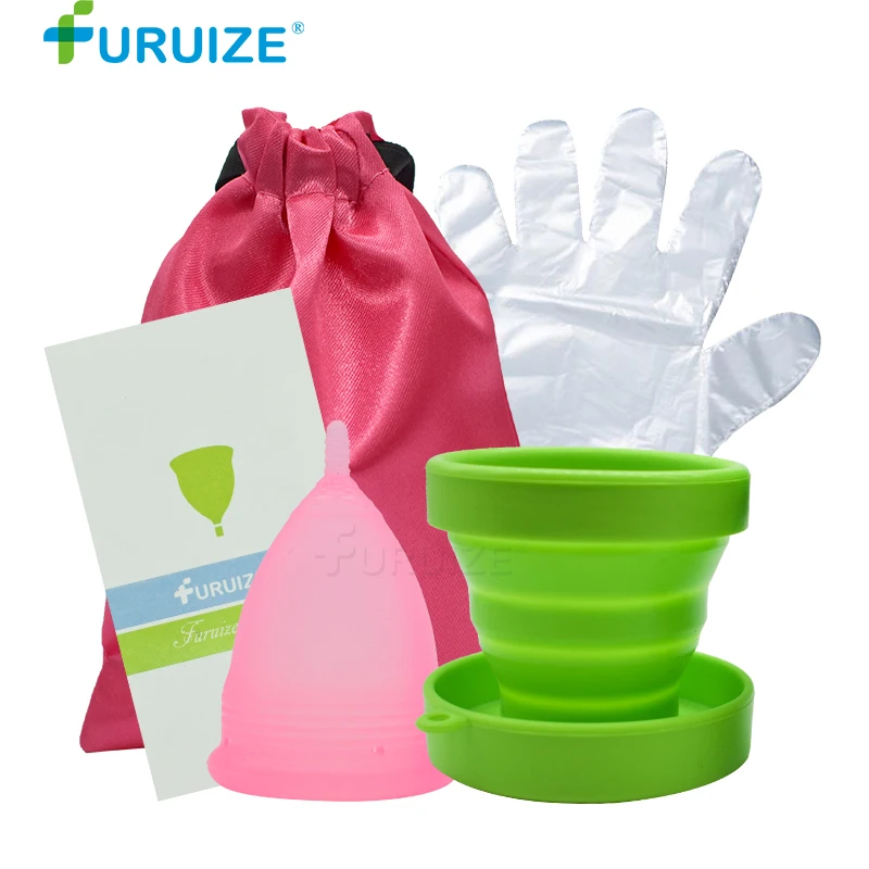 Furuize Menstrual Sterilizing Cup copa menstrual with Cloth bag with Menstrual cup Feminine hygiene Sterilize Cup clean Lady cup Furuize Menstrual Sterilizing Cup copa menstrual with Cloth bag with Menstrual cup Feminine hygiene Sterilize Cup clean Lady cup