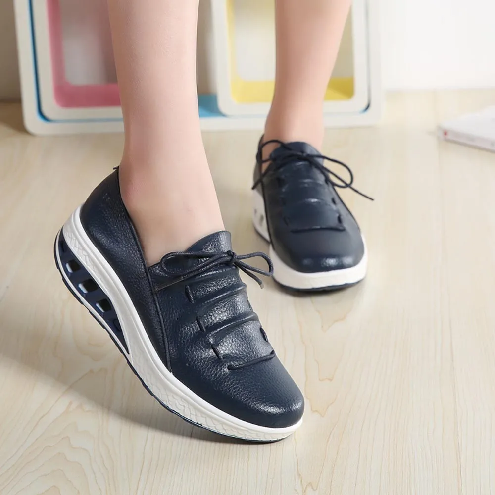 

YOUYEDIAN Fashion Women Air Cushion Round Head Breathable Leisure Sports Shoes Shake Shoes for women girls #3