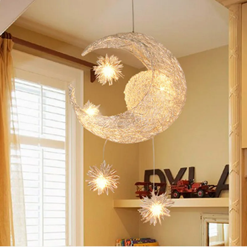 Modern Pendant Light Moon Lamp Star Bedroom Led Modern Pendant Light Moon Lamp Star