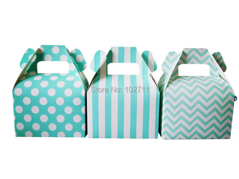

36pcs Sweet Love Blue Tiffany Blue Paper Bags Small Gift Candy Boxes Wedding Party Favor Without Ribbon Birthday Decor