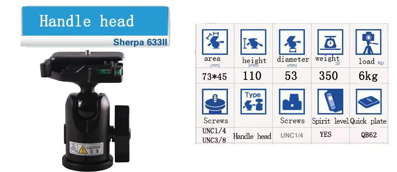 Velbon shepa 643II Statief SLR Камера Fotografie balhoofd Statief