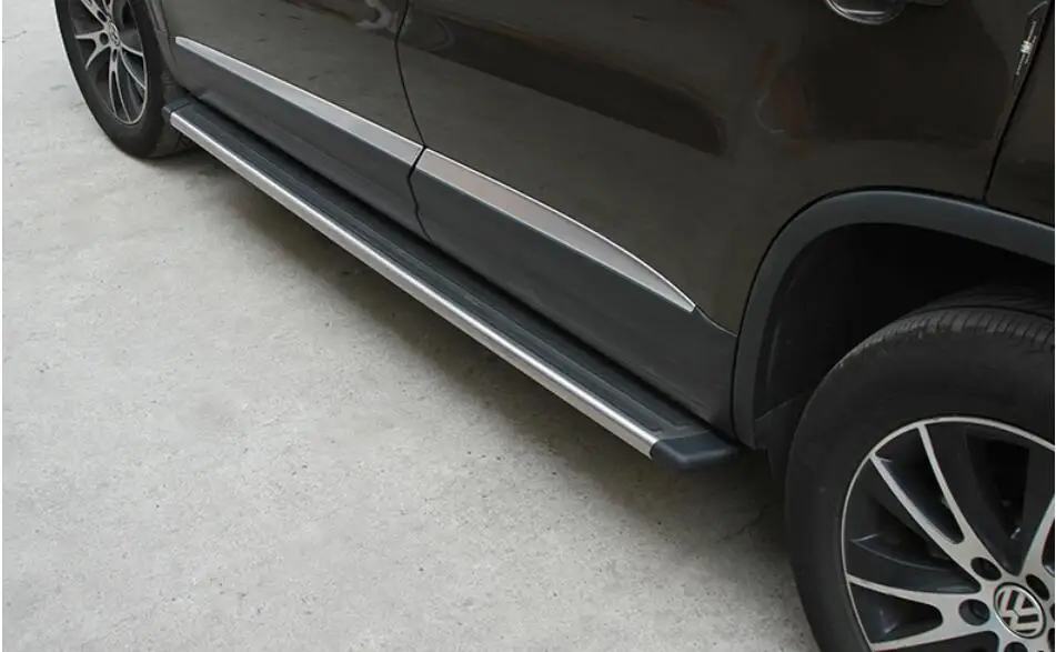 Для Volkswagen VW Tiguan 2013. автомобильные ходовые доски Авто боковой шаг бар педали дизайн Nerf баров