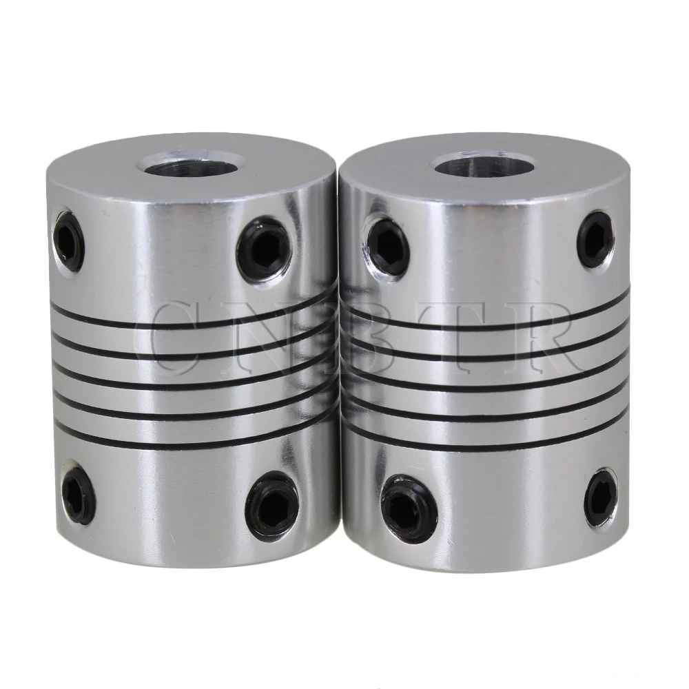 

CNBTR 2x Aluminium Alloy Stepper Motor D19L25 Encoder Flexible Shaft Coupling 5x6.35mm