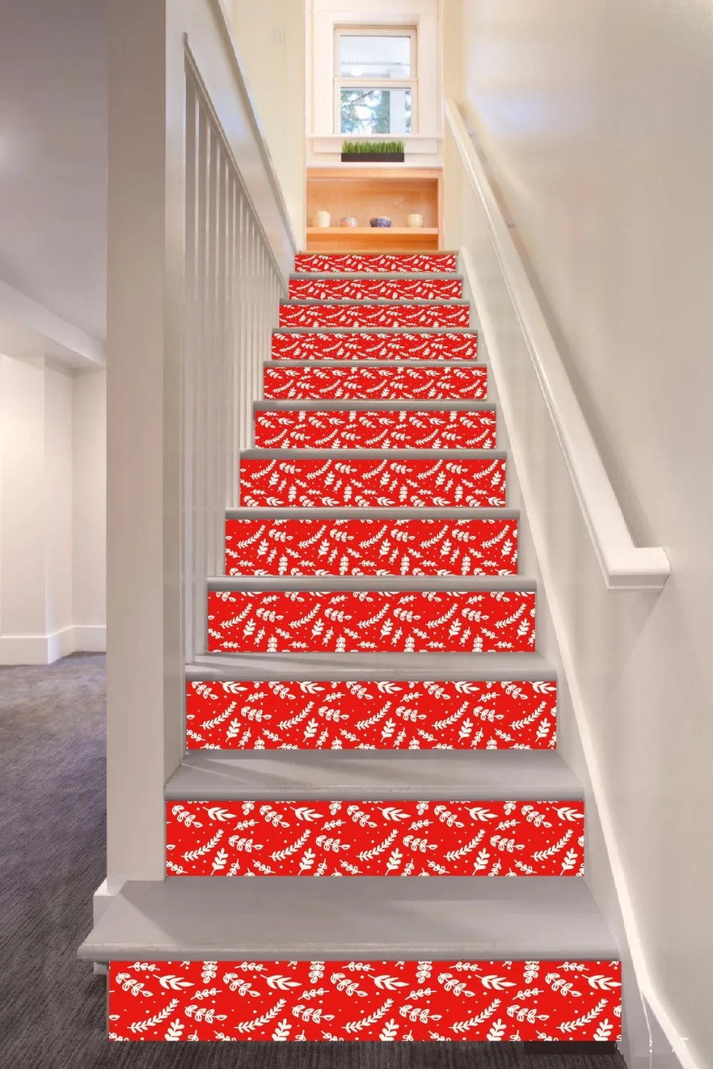 Step decor. Наклейки на лестницу. Наклейки на ступени лестницы. Ступеньки в цветах. Step decor.