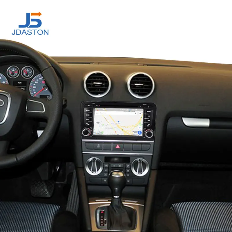 Cheap JDASTON Android 9.0 Car Multimedia Player For Audi A3 S3 GPS Navigation Stereo 2 Din Car Radio WIFI DVD CD 4G+64G Octa Cores RDS 5