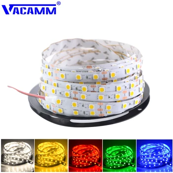 

Vacamm LED Strip 5050 SMD DC 12V 300leds 5M Colorful Flexible Ribbon String Lights For Stairs Kitchen Home Dcoration Lighting