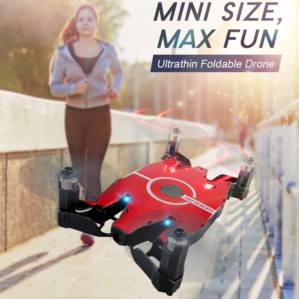 

GoolRC T49 RC Quadcopter 2.4G WIFI FPV 6-Axis Gyro Foldable Drone With 720P HD Camera G-sensor RC Selfie Drone RC Toys For Kids
