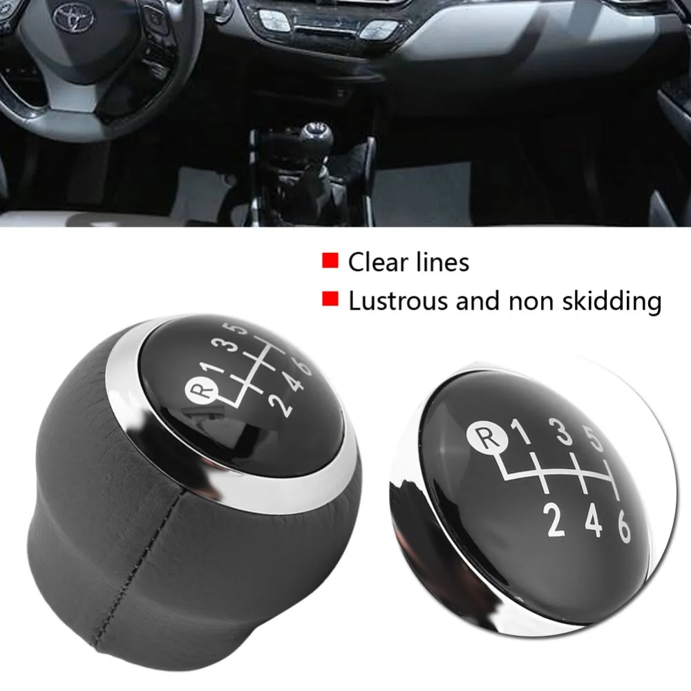 Car 6 Speed Gear Shift Lever Knob for Toyota Corolla Verso Auris Yaris ...