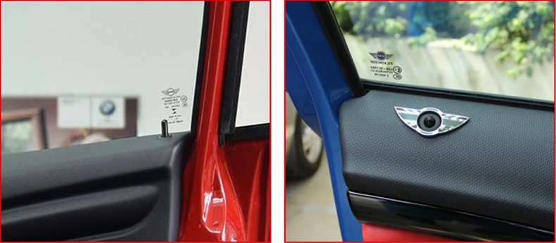 Автомобильный Дверной Болт, 3D металлическая декоративная наклейка, аксессуары для автомобиля, аксессуары для MINI Clubman R55 R56 R60 R61, внутренняя модификация