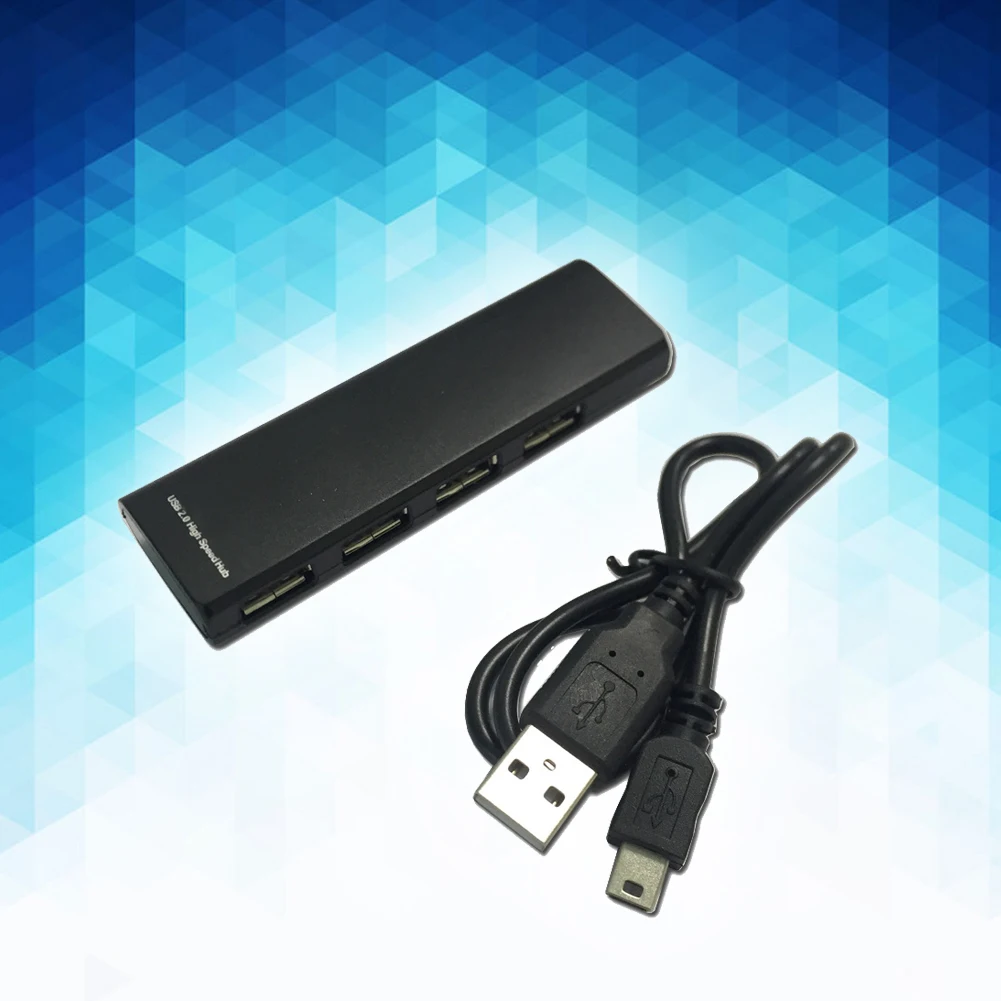 Черный высокая скорость 4 порты USB Hub 2 0 Splitter адаптер для OS 8 6 или выше портативных