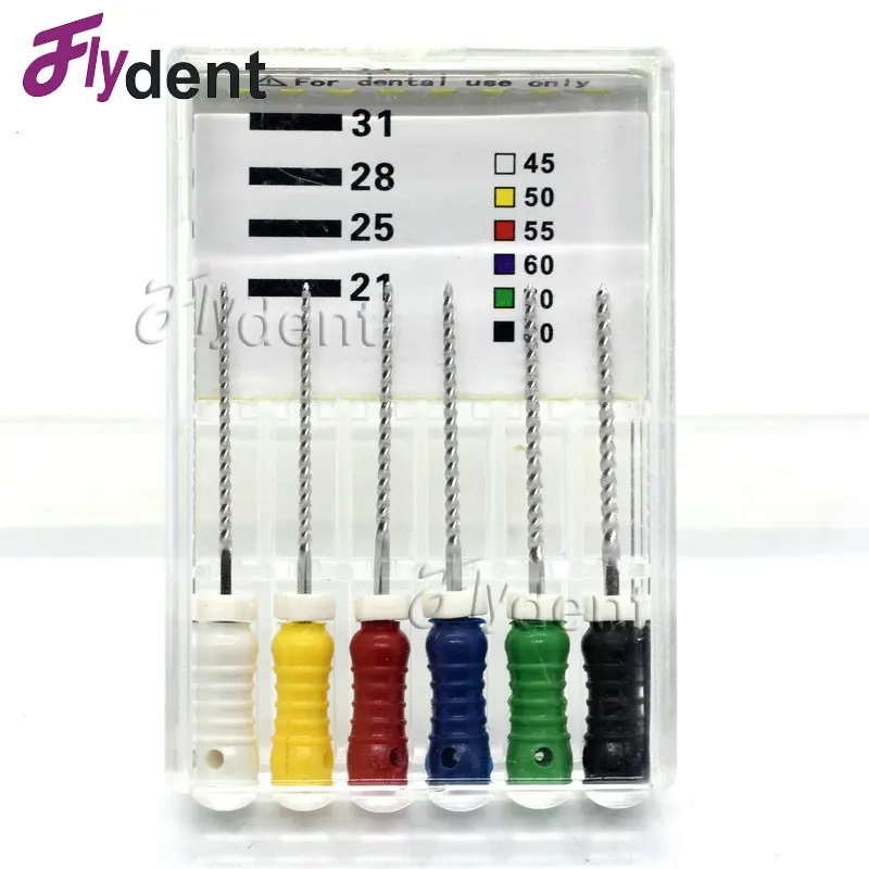 

45-80# Dental K files Endodontic files stainless steel optional sizes root canal handuse files Used for Root cleaning dentistry