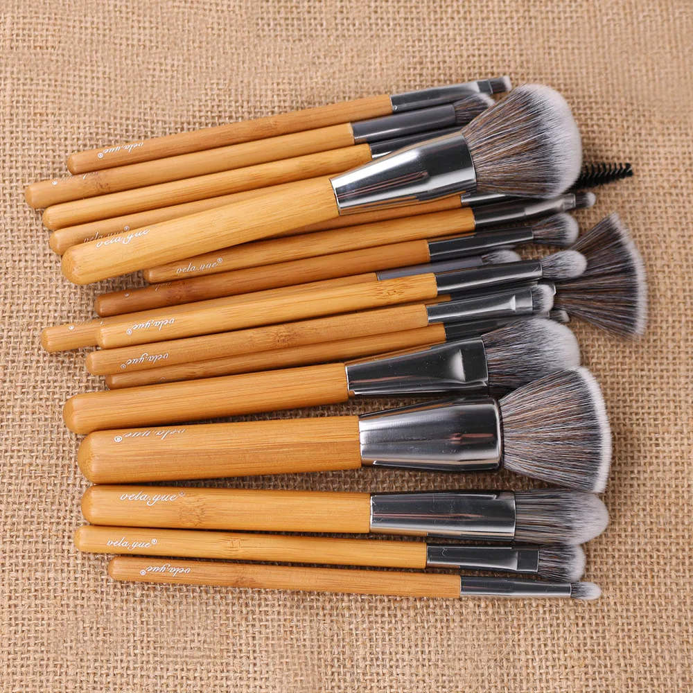 Vela.Yue Makeup Brush Set 18/10/5pcs Full Function Powder Foundation Blusher Bronzer Eyeliner Shadow Brow Lip Gloss Beauty Tool