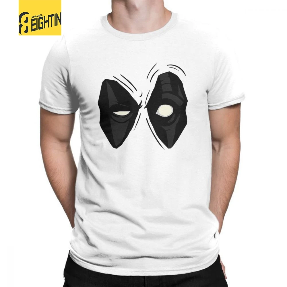 

Deadpool T Shirts Eyes Marvel Movie T-Shirts 100% Cotton Short Sleeved Mens Comic O Neck Super Hero Tee Shirts Popular Big Size