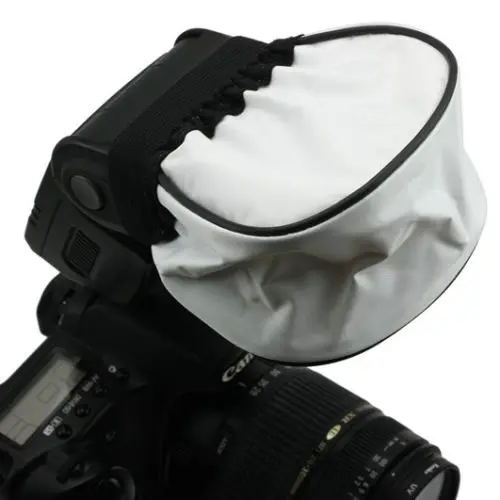Universal Soft Flash Diffuser Rubber Band for Canon 380EX 420EX 430EX