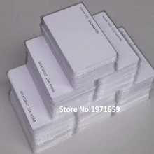 200 шт./лот 125 кГц белый ТК/EM4100 метки RFID ID тонкие карты для двери Управление запись Система контроля доступа