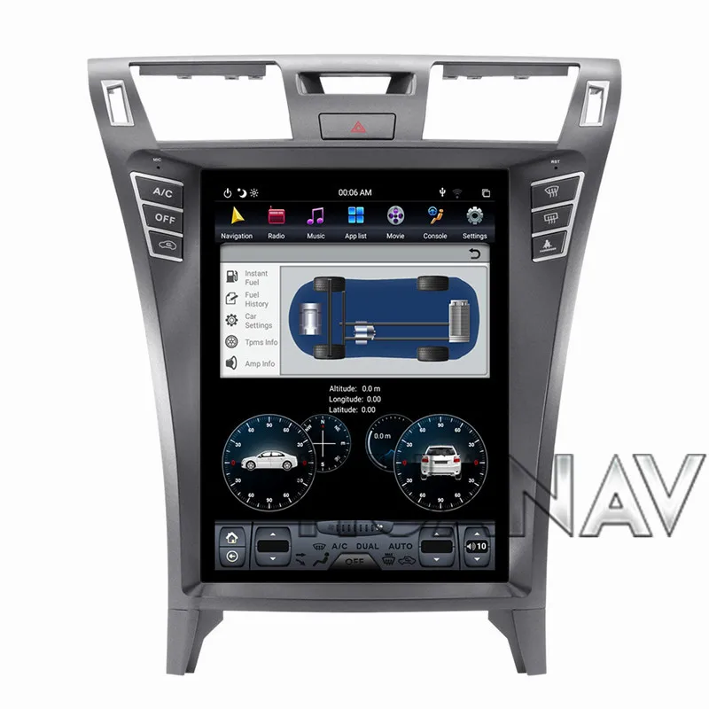 Excellent Tesla styel Vertical screen Android 8 Car DVD player GPS Navigation For Lexus LS460 2007-2015 Auto Radio player multimedia unit 6
