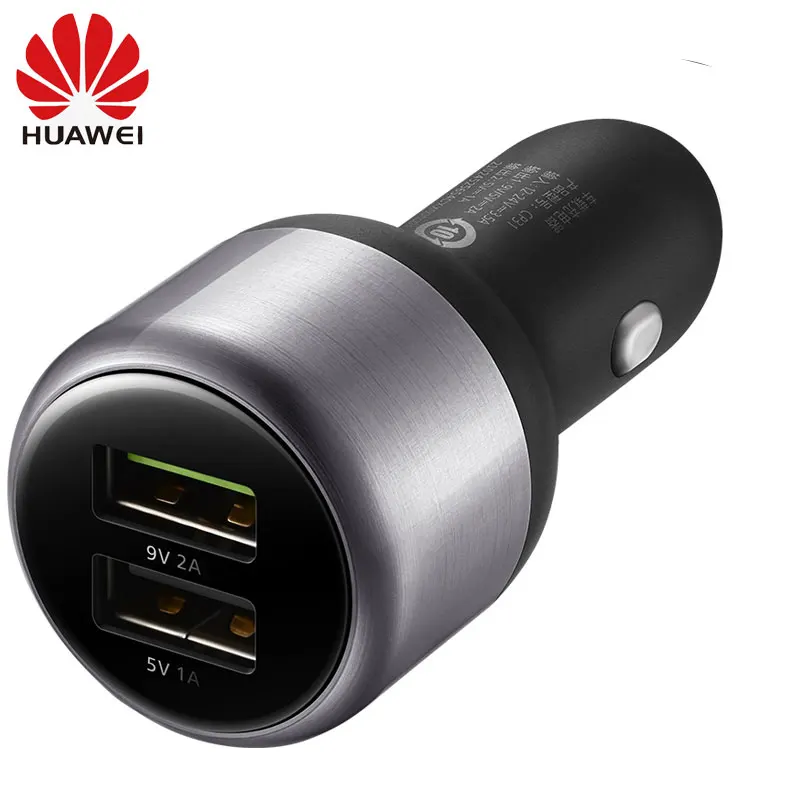 Оригинальное автомобильное зарядное устройство HUAWEI CP31 QuickCharge 9V 2A Max 18W Dual USB с кабелем типа C