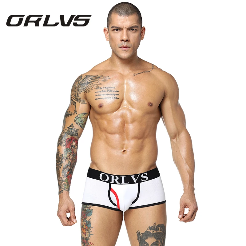 ORLVS мужские трусы боксеры Шорты хлопковые сексуальные Sous Vetement Homme| |