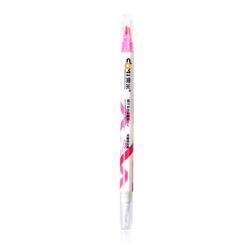 1 шт. стираемые двухголовочные маркеры Флуоресцентные Ручки школьные принадлежности офисные канцелярские принадлежности - Color: fense