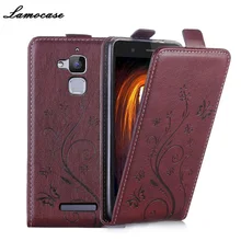 ZC520TL Case Filp Leather Cover For Asus Zenfone 3 Max ZC520TL-4G021RU 90AX0086-M00310 Vertical Embossing Cover Phone Bags Cases