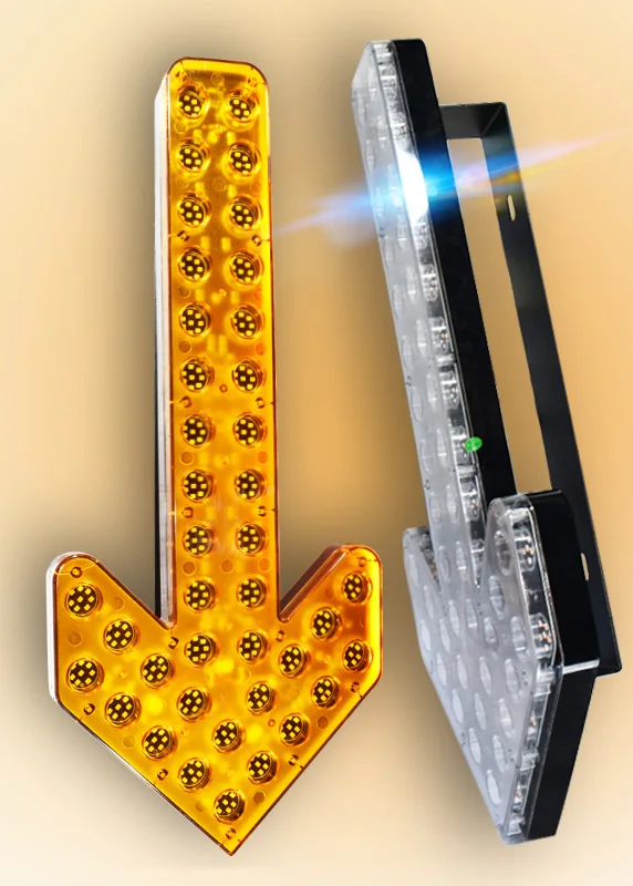 

Double-flash special sprinkler arrow light turn warning vehicle after guiding cleaning LED arrow light