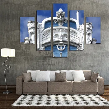 

Roman Style Building Unframed 5 pcs High Quality Cheap Art Pictures Large HD Modern Home Wall Decor Canvas Print Oil Painting