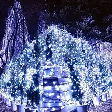 10 M 80-светодиодный s 3-Mode светодиодный фонарь на батарейках для праздничной свадьбы