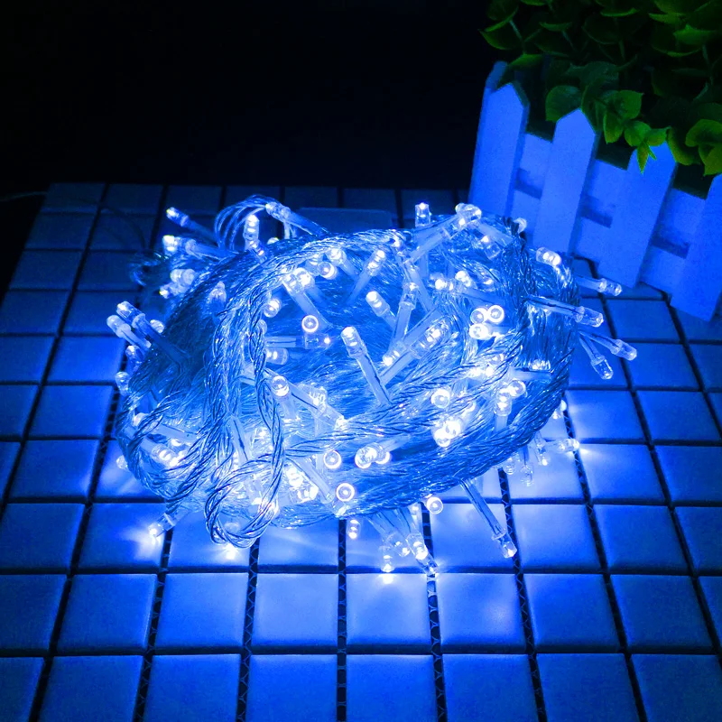 10M 20M Waterproof 220V EU Plug Holiday Decorate String Lights RGB 100 Led 200 Leds For Christmas Party Wedding Holiday Lighting (7)