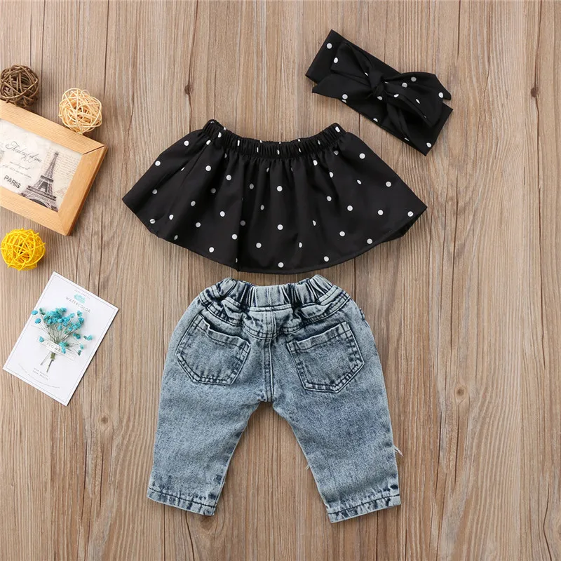 

Newborn Infant Toddler Kids Baby Girls Bog Hole Jeans Pants Outfits Clothing Jeans Skinny Fashionable