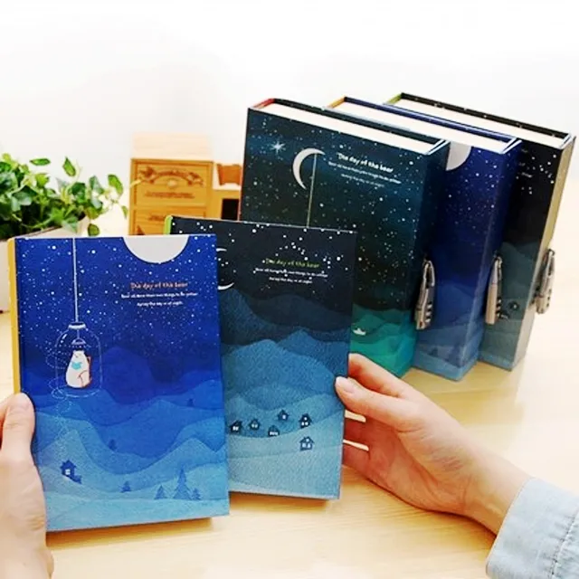 Cute Kawaii personal diary with lock Notebook Diary With Lock a5