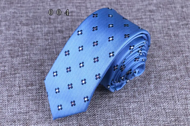 Mens Polyester Skinny Tie 6cm Slim Fashion Neck Tie Green Red Flower Striped Leisure Necktie Business Wedding Neckwear Gift Ties