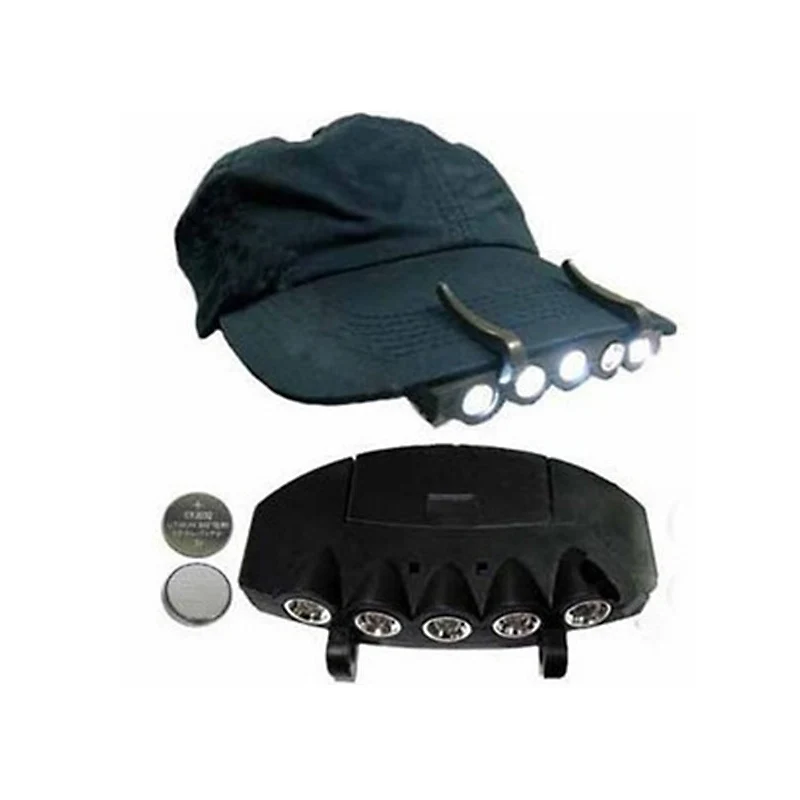 

Cap Light Clip on Hat LED Headlight Headlamp For Night Fishing Hiking Camping Working Waterproof Lamps Containing CR2032 battery