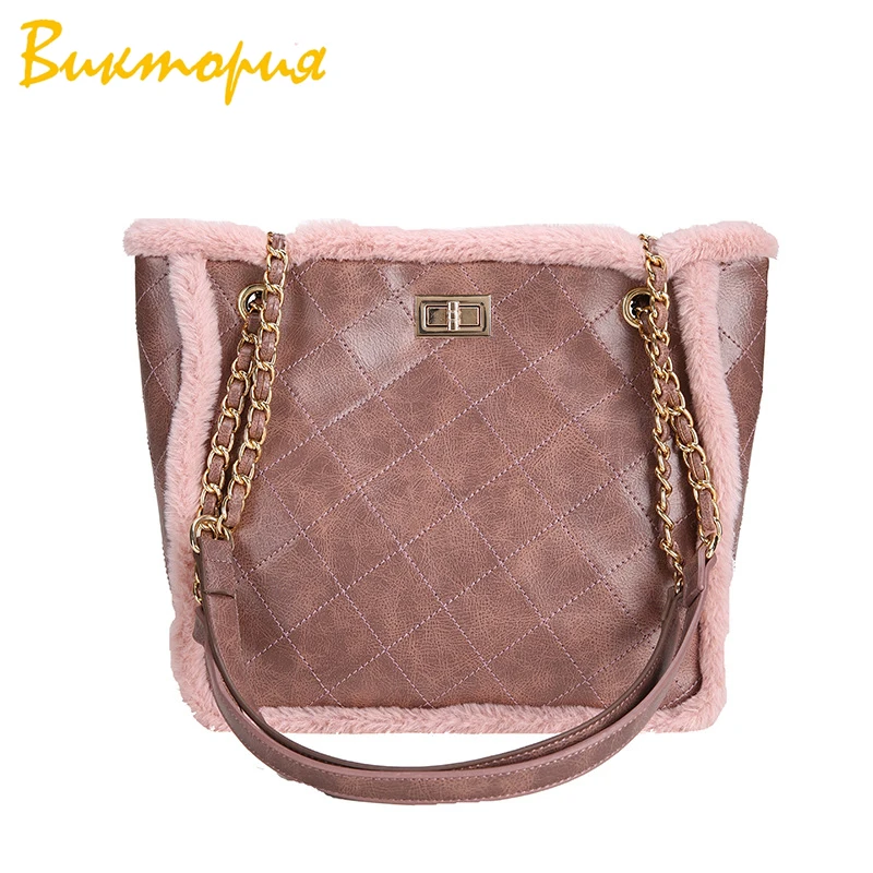 buy CHARA #039;S new women rsquo;s handbags Lingge Chain Shoulder Bags waterproof PU leather Felt High capacity Female Girl messenger bags