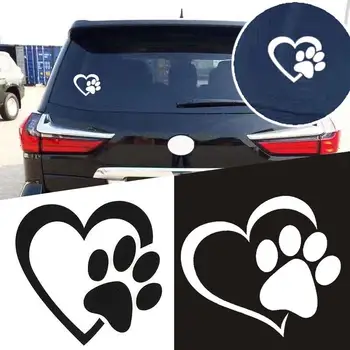 

11x10cm Car Styling Personality Reflective Car Stickers Funny Decorative Vinyl Peach Heart Love Foot Sticker Car Body Decal