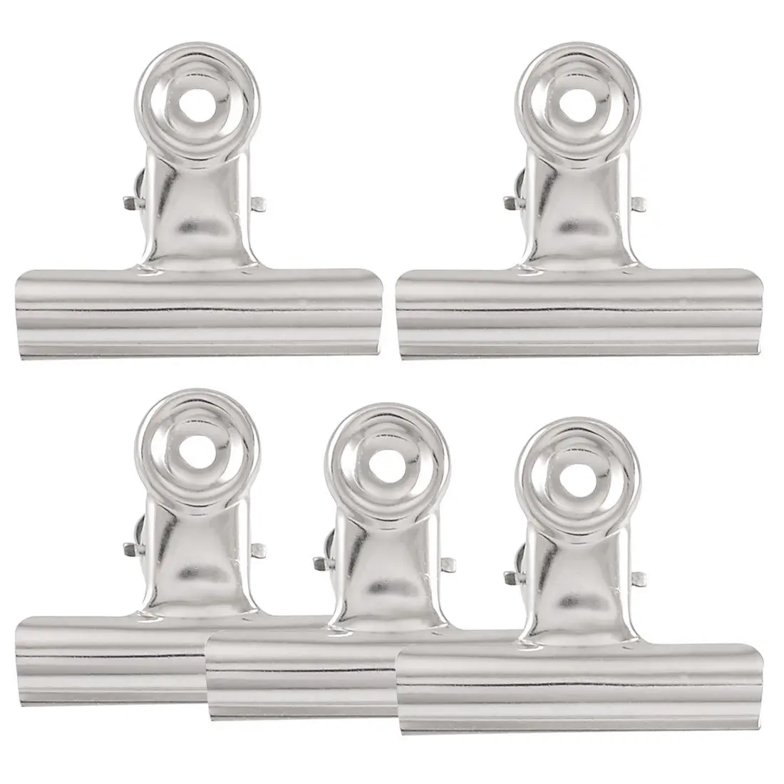 SOSW 5 x Files Paper Organize Spring Loaded Binder Clips Clamps 3