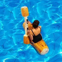 Летний открытый пляжный бассейн надувные матрасы для плавания с двойным ударом кольцо для плавания Log Stick набор игра для отдыха в воде