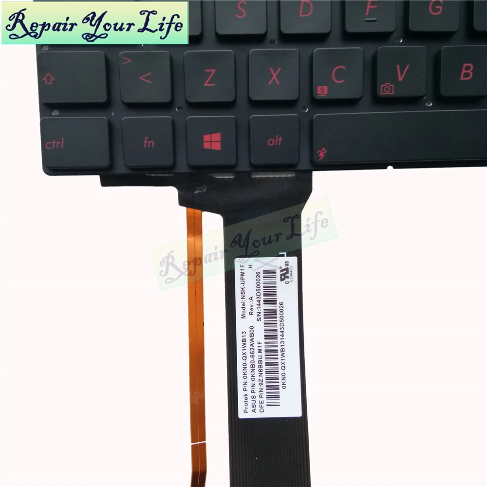 Ремонт вам жизнь Клавиатура для ноутбука ASUS N56 N56V N76 G550 G56 N550 N750 Q550 SP Испания клавиатура с подсветкой