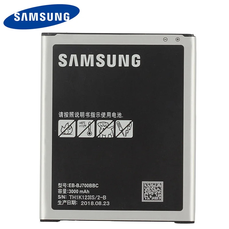 

Original Samsung High Quality EB-BJ700BBC Battery For Samsung GALAXY J7 2015 J7009 J7000 SM-J700f SM-J701F SM-J700M 3000mAh
