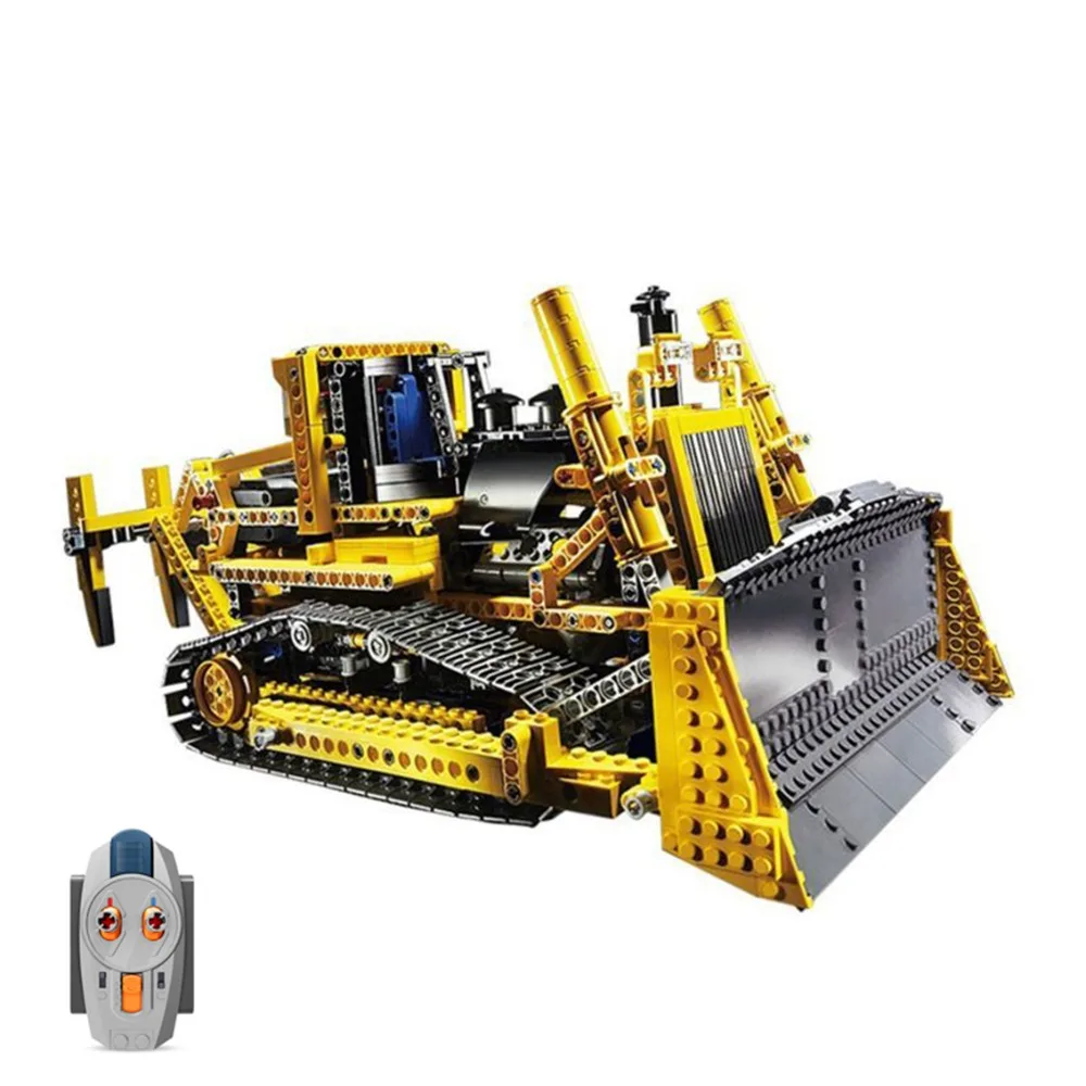 

LEPIN 20008 1384pcs Technic Series remote control the bulldozer Model Building Block Diy Brick Toy For children Gift 8275